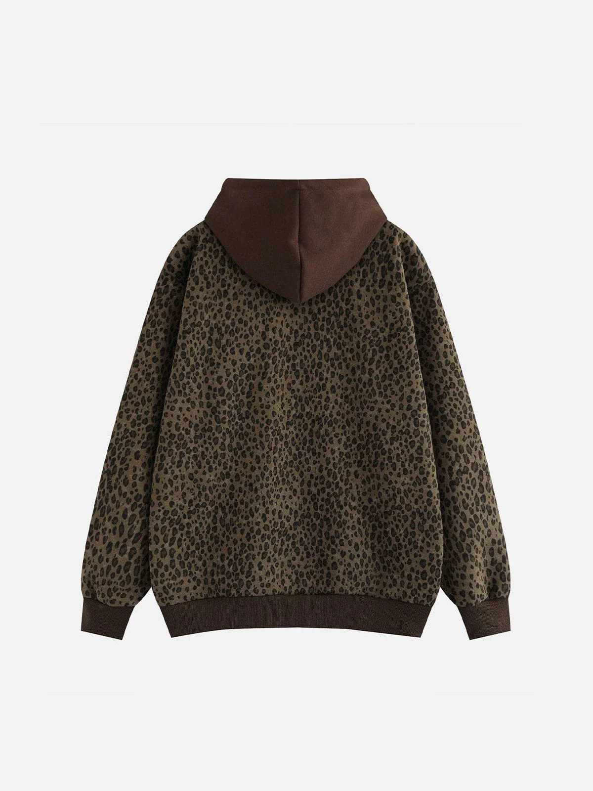 Aelfric Eden Leopard Print Zip Up Hoodie