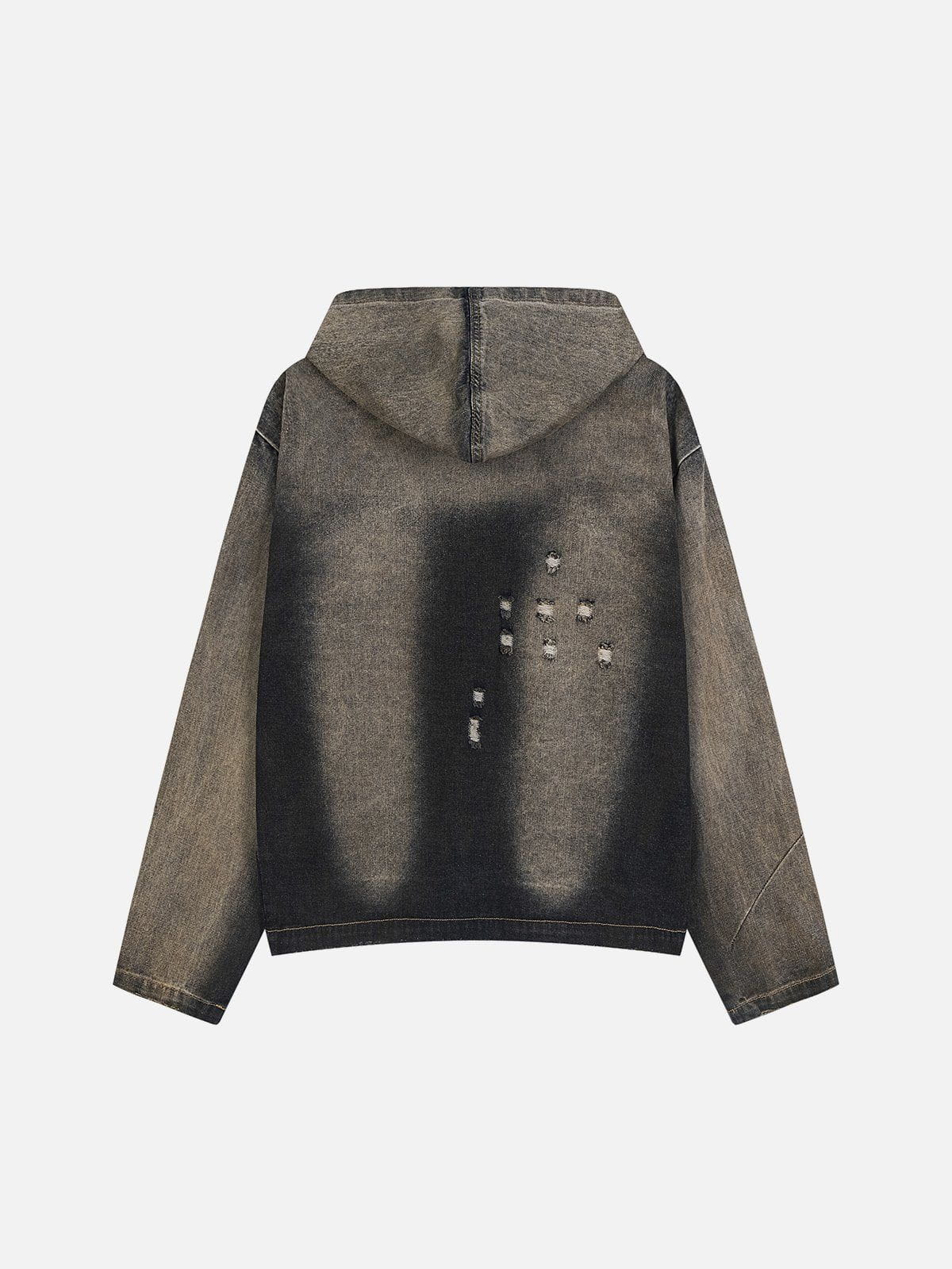 Aelfric Eden Mud Dyeing Denim Zip Up Hoodie