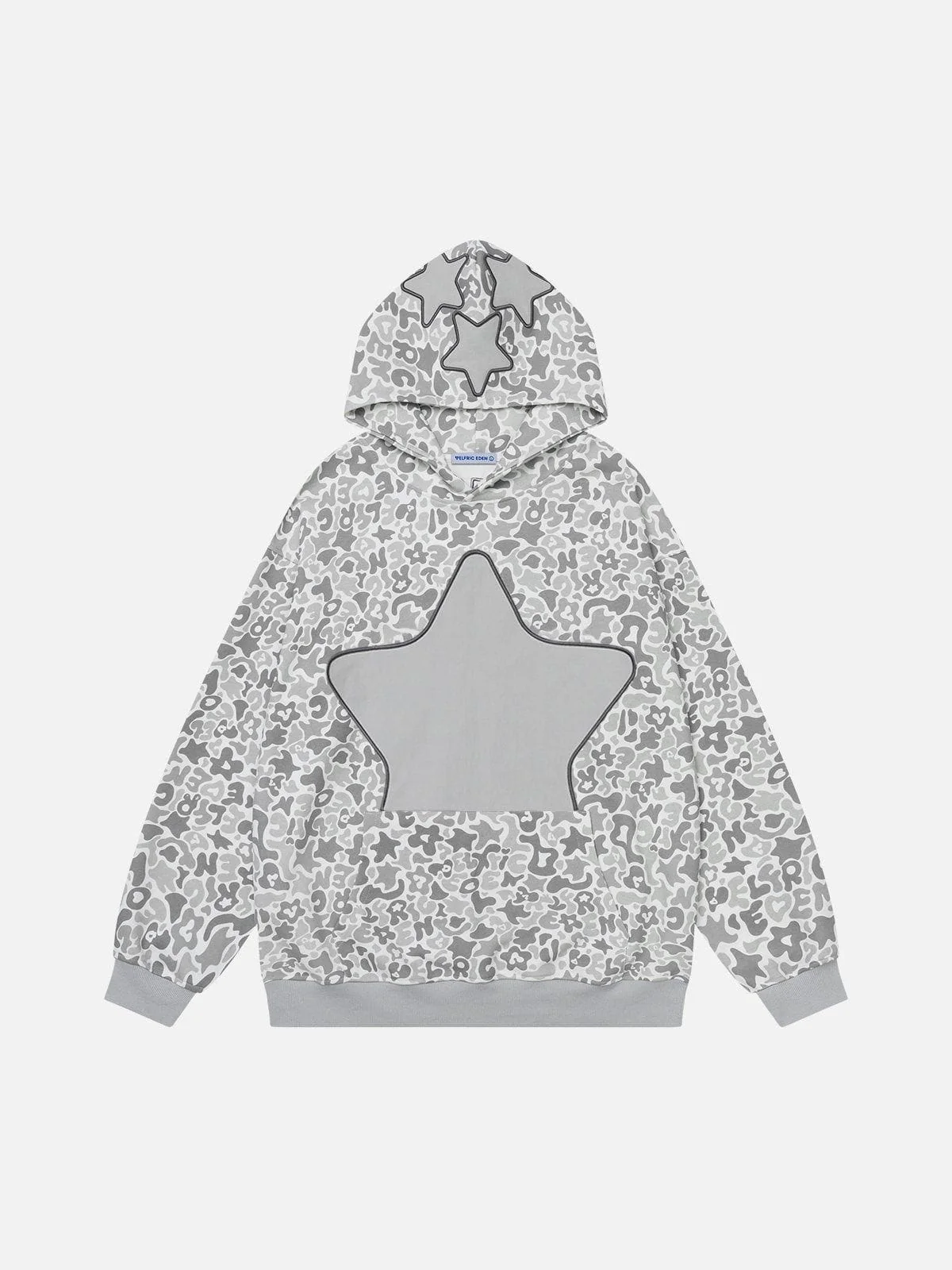[Pre-Order]Aelfric Eden Embroidery Star Camouflage Hoodie