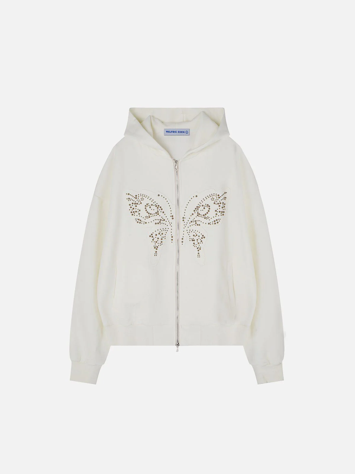 Aelfric Eden Rivet Butterfly Zip Up Hoodie