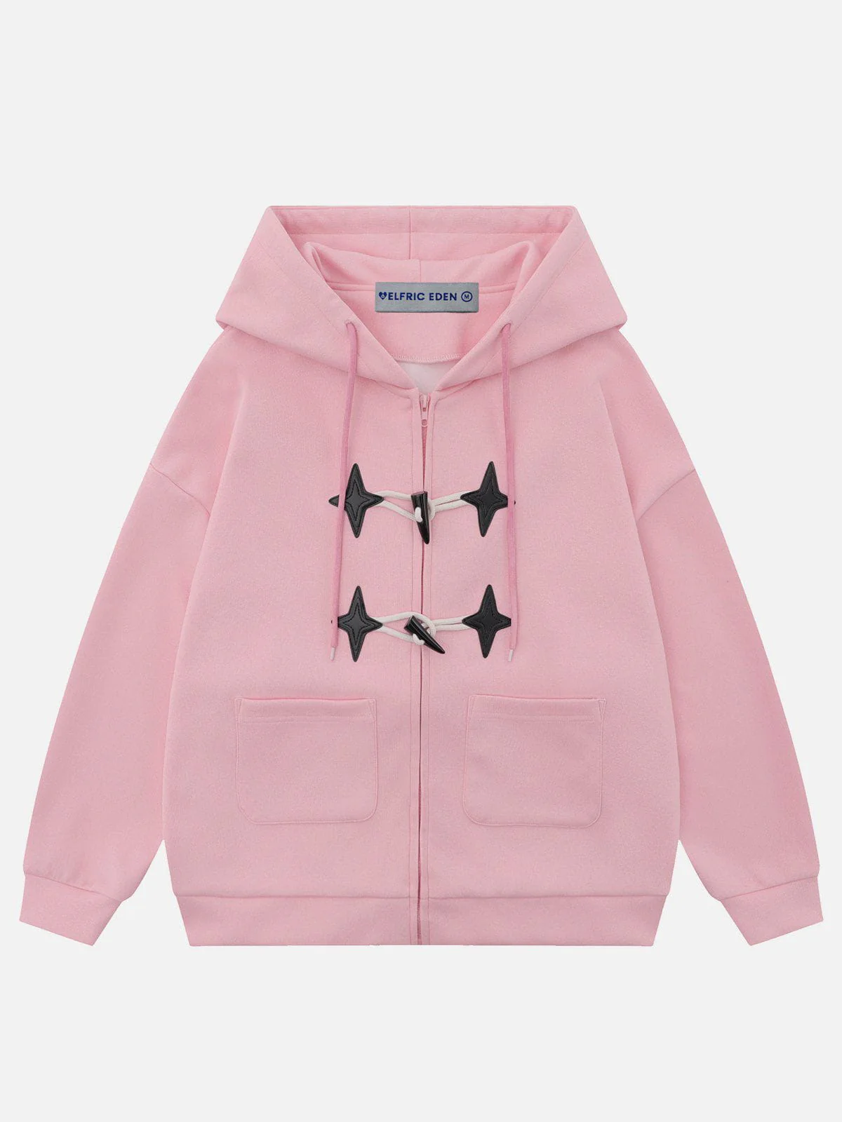 Aelfric Eden Star Horn Button Zip Up Hoodie