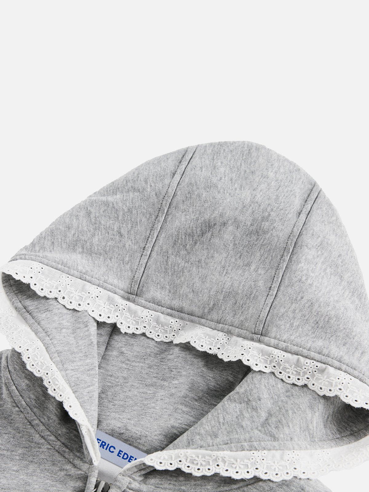 Aelfric Eden Lace Heart Butterfly Zip Up Hoodie