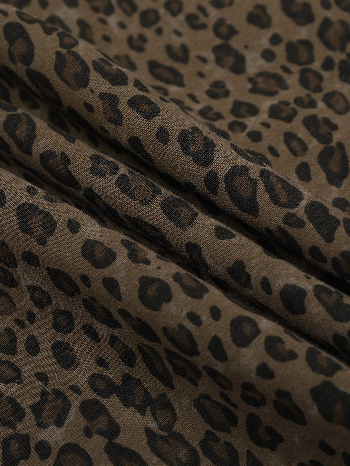 Aelfric Eden Leopard Print Zip Up Hoodie