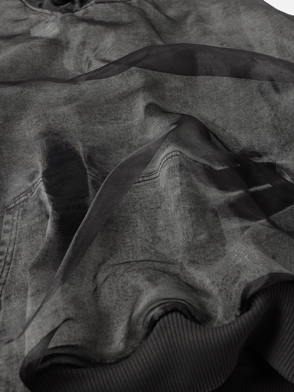 Aelfric Eden Mesh Washed Denim Hoodie