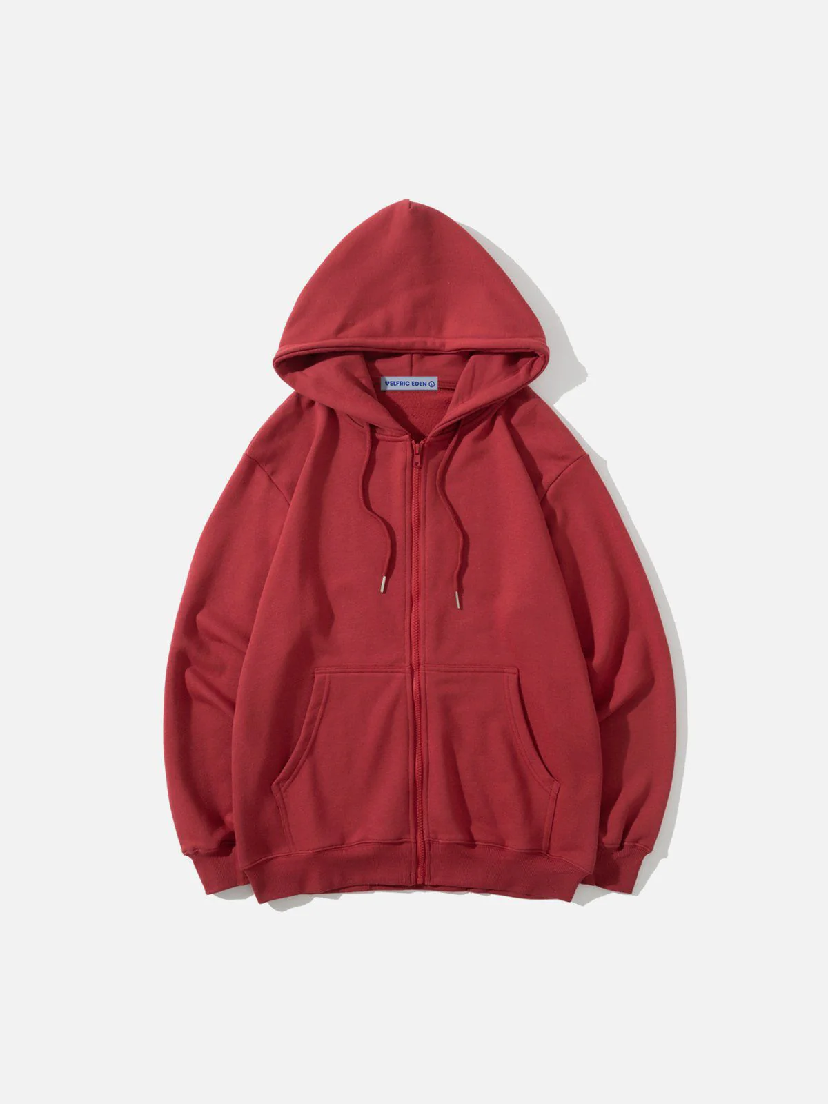 Aelfric Eden Solid Basic Zip Up Hoodie