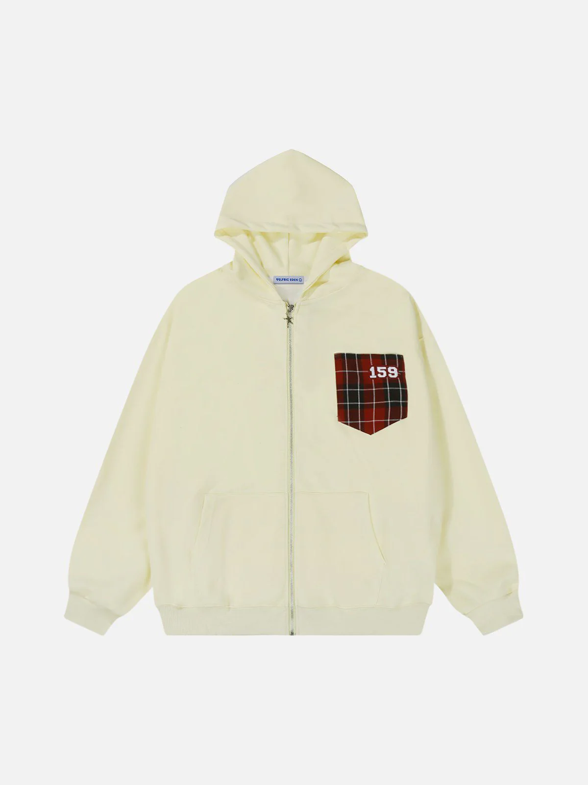 Aelfric Eden Plaid Pocket Zip Up Hoodie