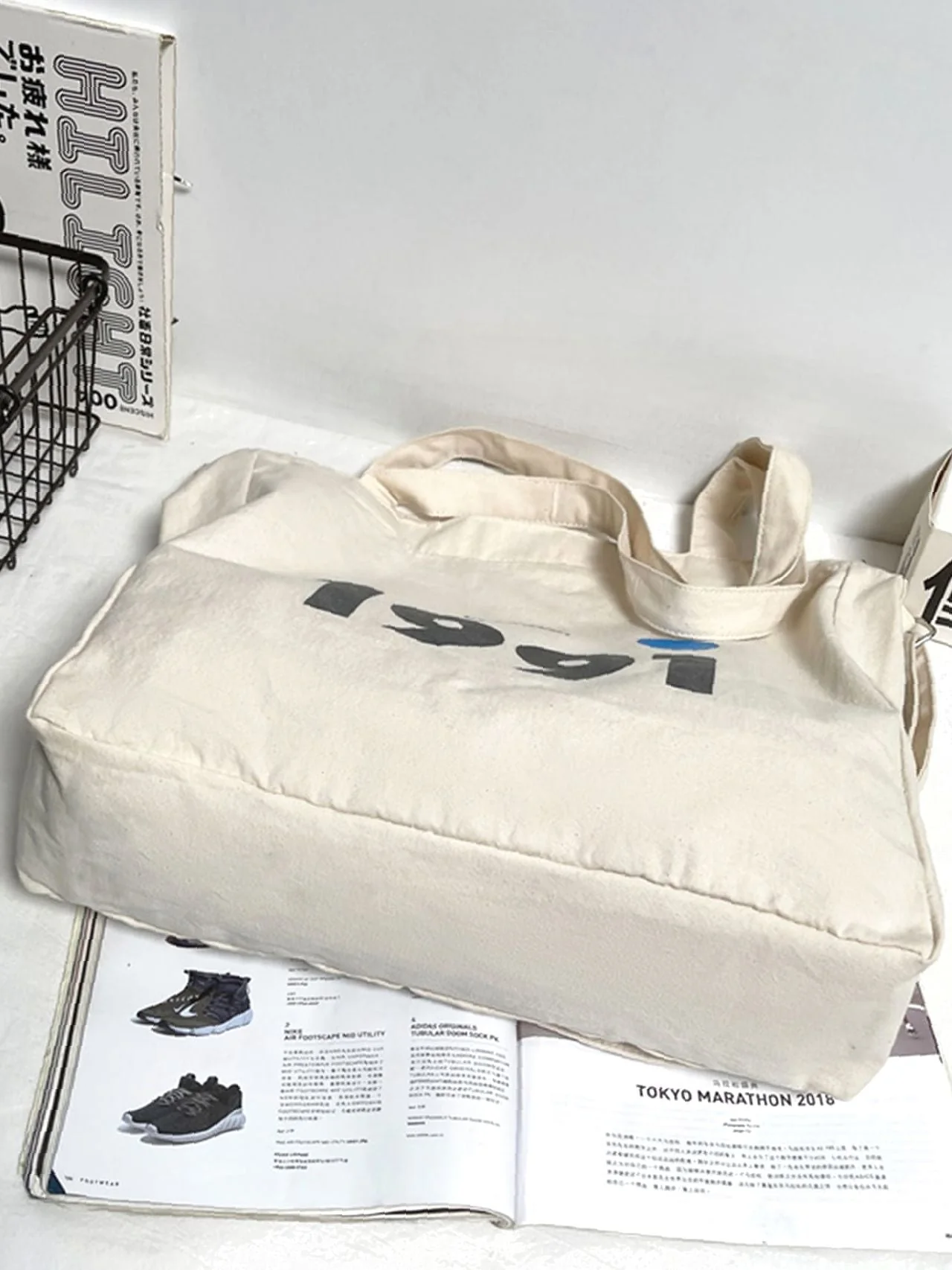 Bag For Love - Number Graphic Tote Bag  - Women Tote Bags