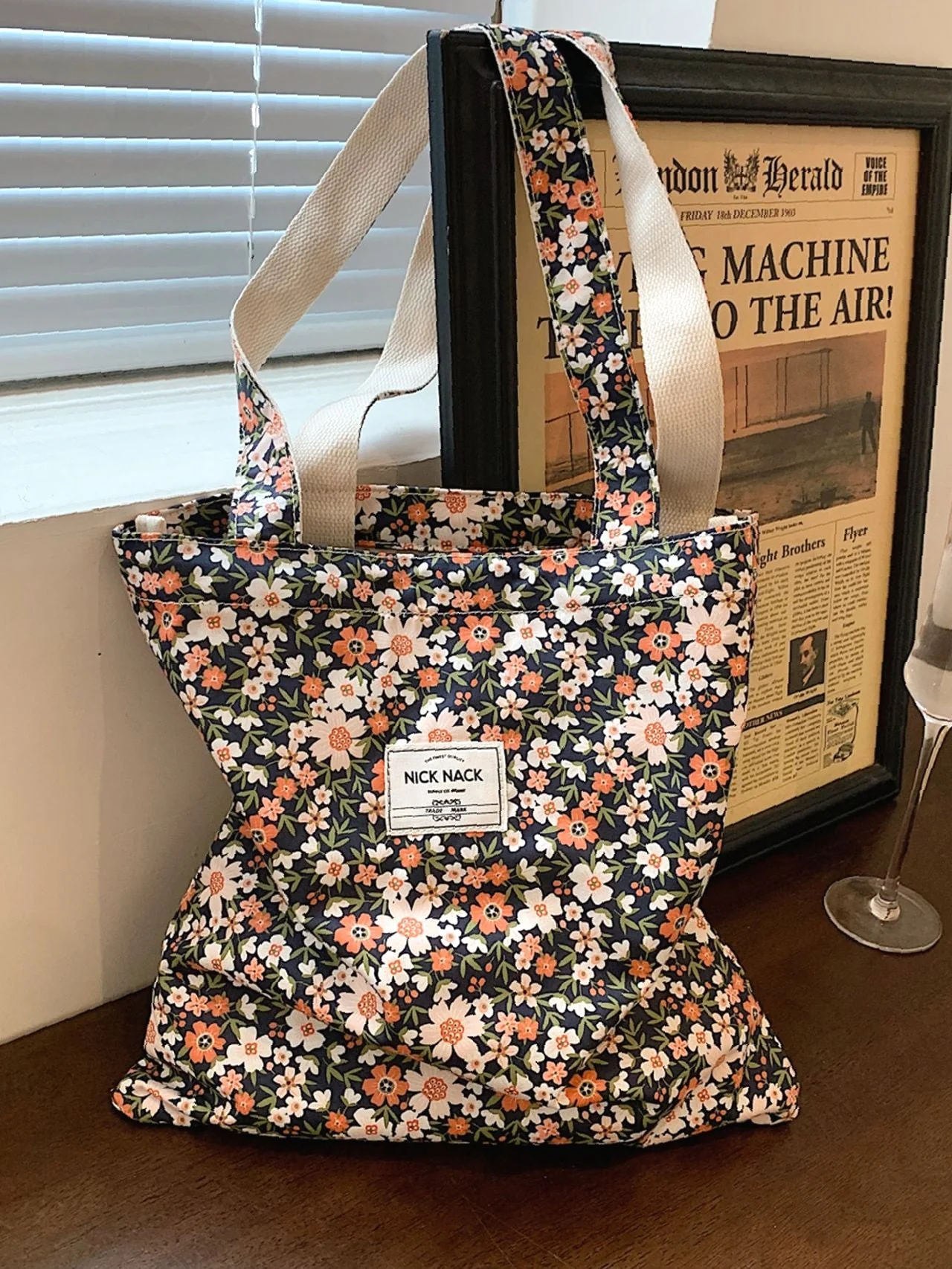 Bag For Love - Ditsy Floral Tote Bag  - Women Tote Bags