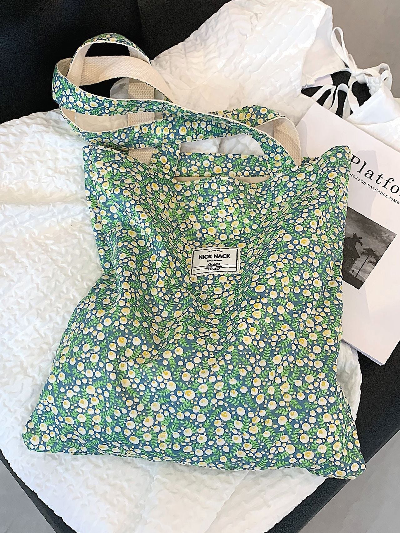 Bag For Love - Ditsy Floral Tote Bag  - Women Tote Bags