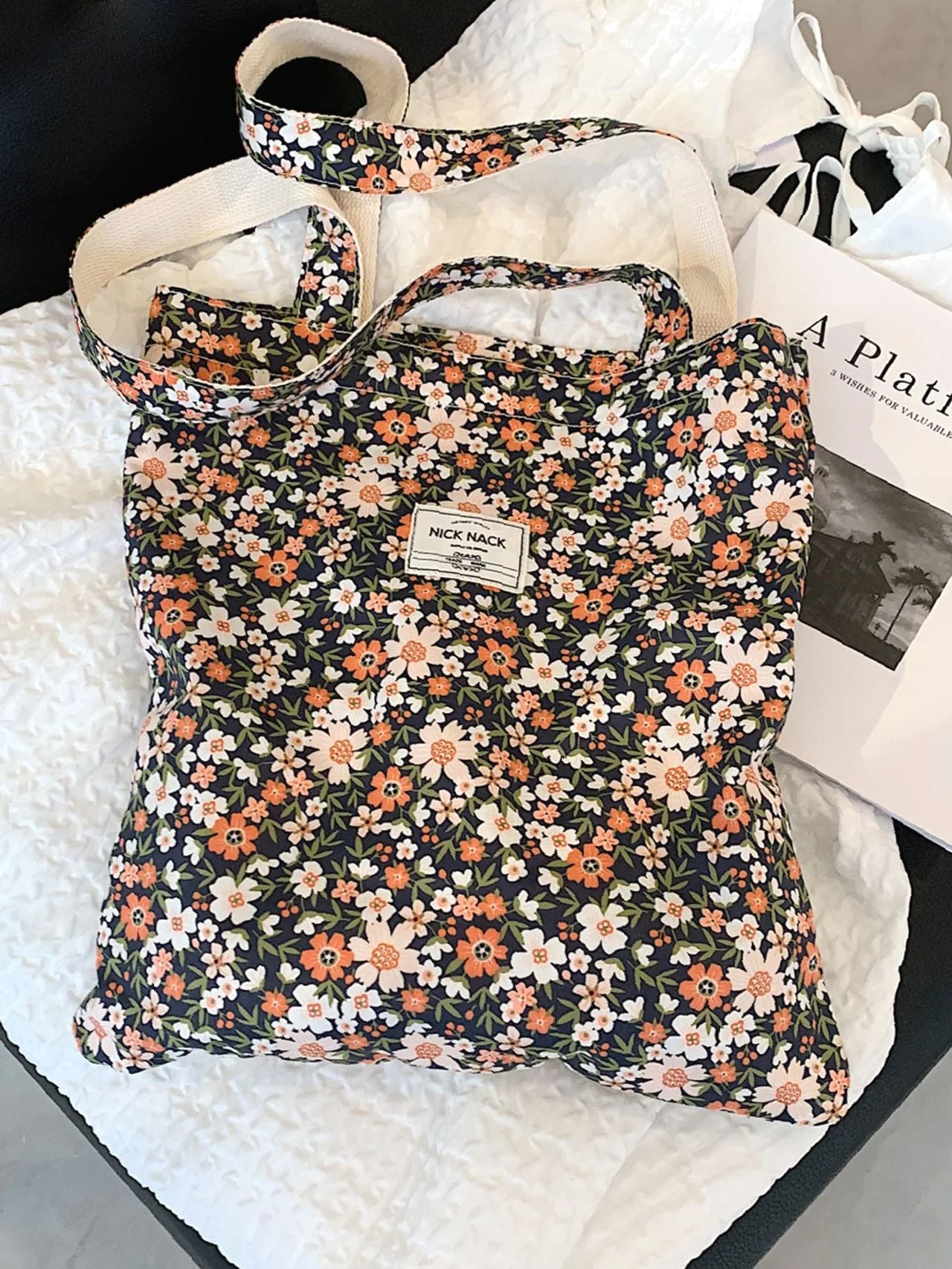 Bag For Love - Ditsy Floral Tote Bag  - Women Tote Bags