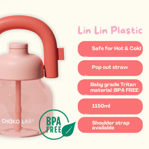 Lin Lin Tritan Plastic In Bubblegum