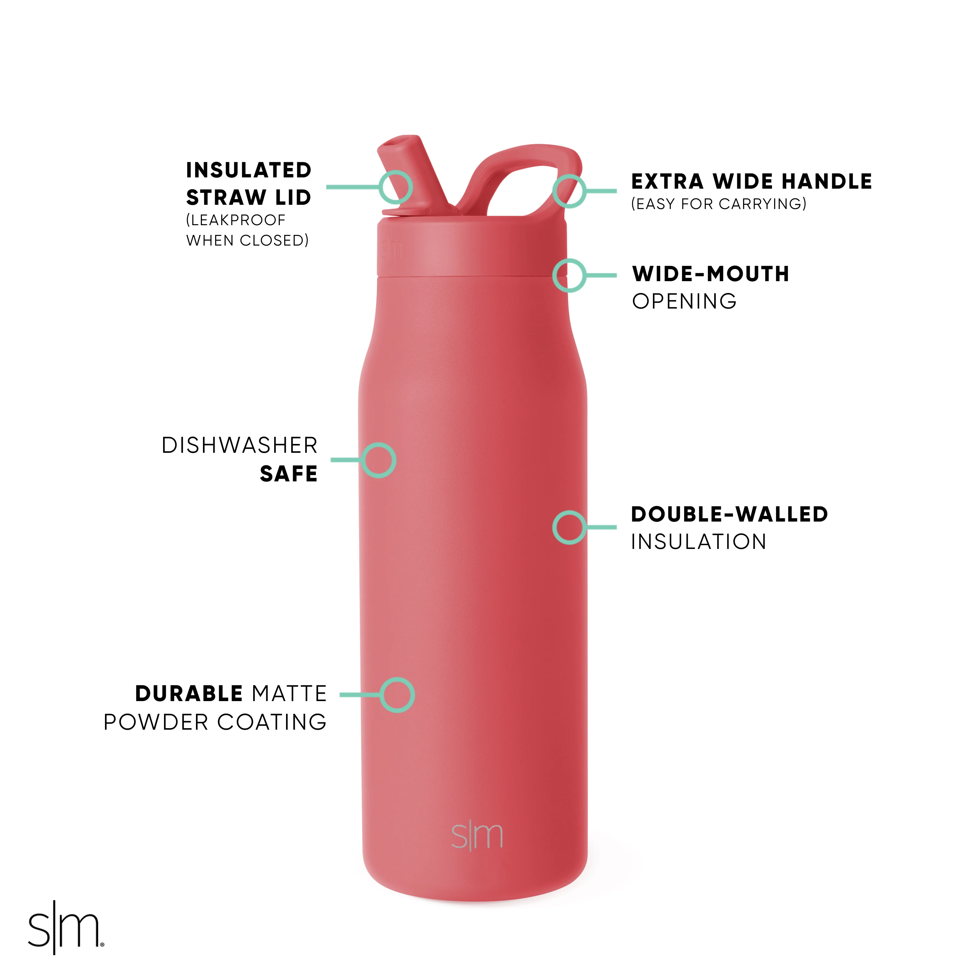 Mesa with Manual Straw Lid