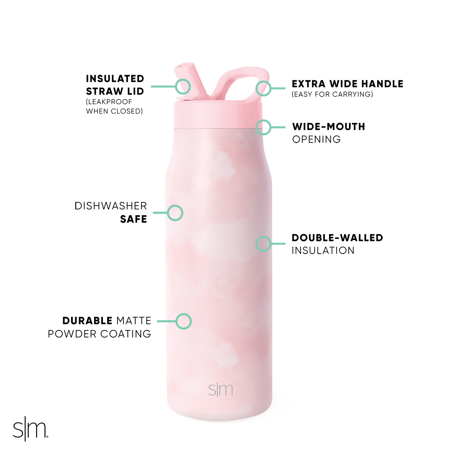 Mesa with Manual Straw Lid