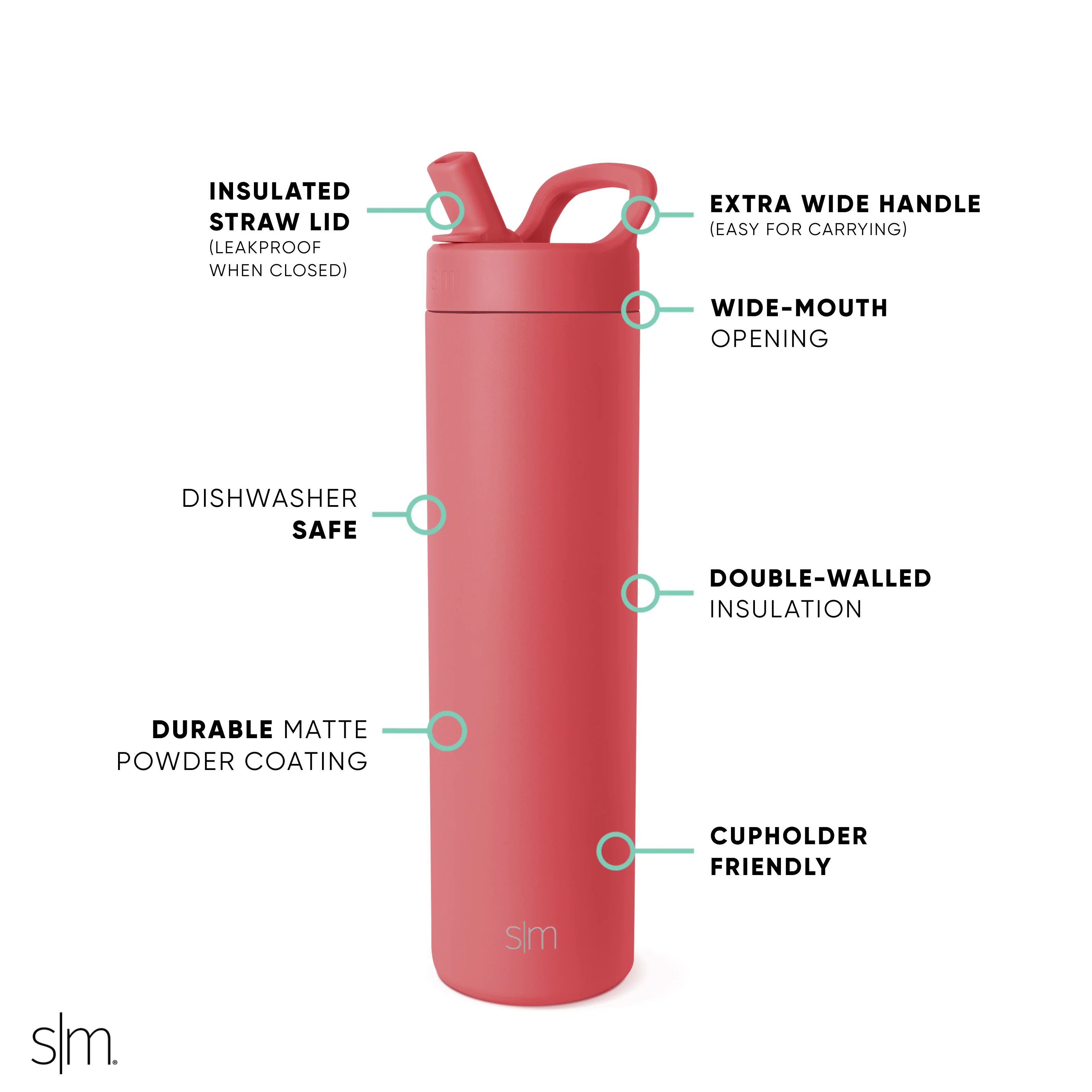 Mesa with Manual Straw Lid