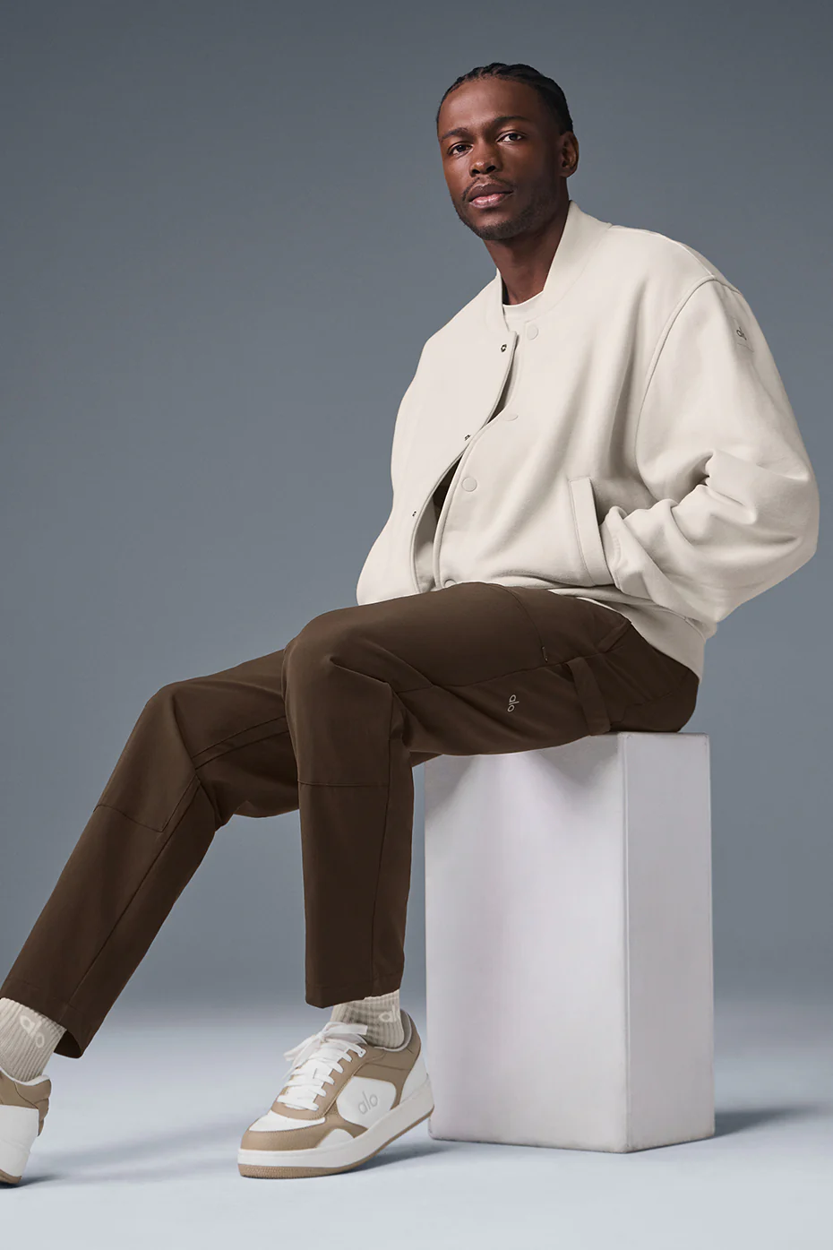 Renown Varsity Jacket - Bone