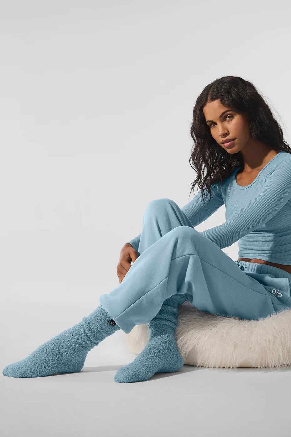 Gather Long Sleeve - Celestial Blue