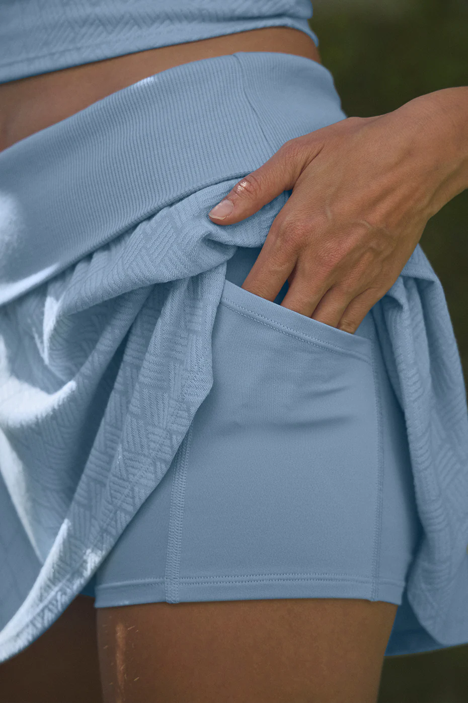 Doubles Only Skirt - Seashell Blue