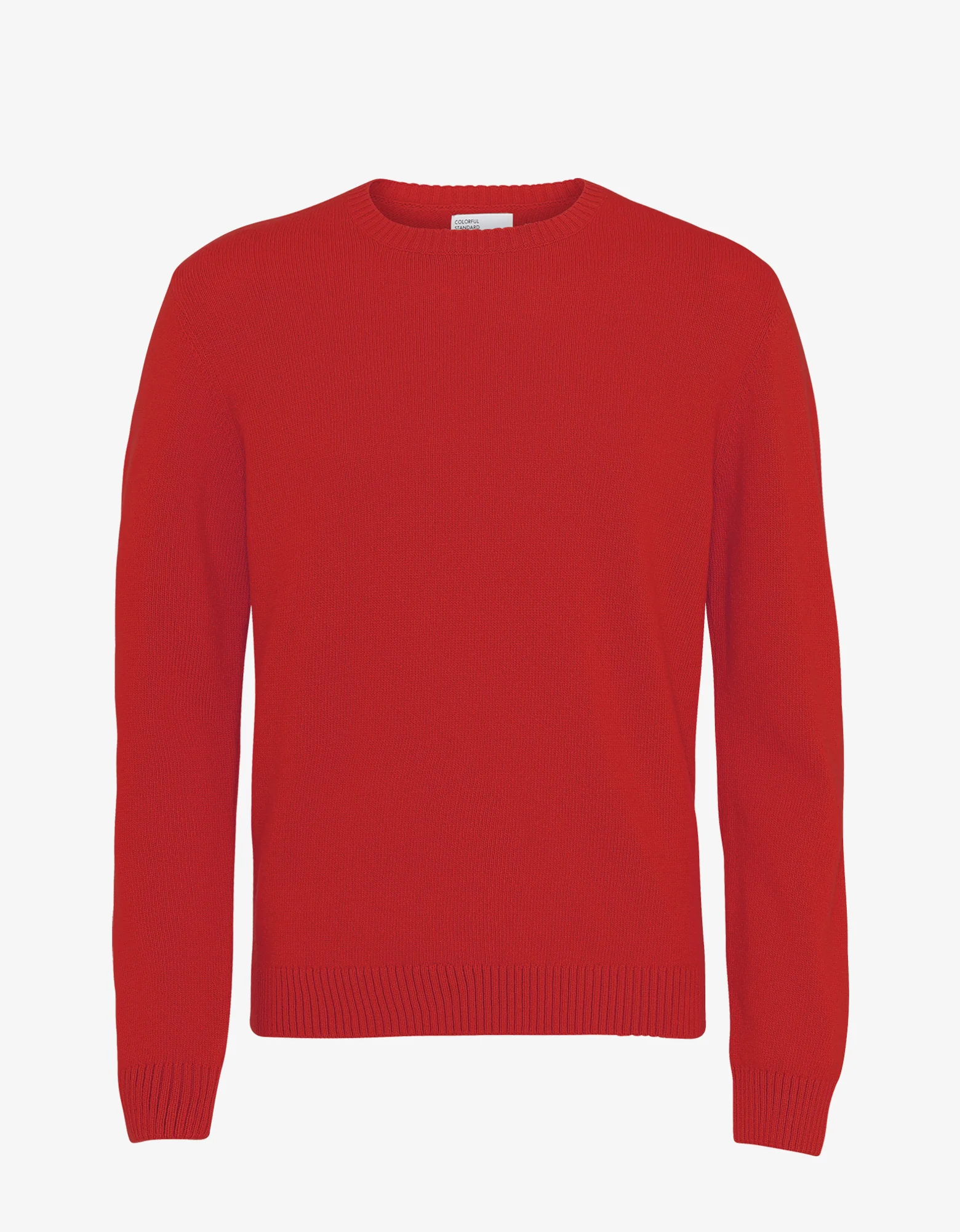 Classic Merino Wool Crew - Scarlet Red