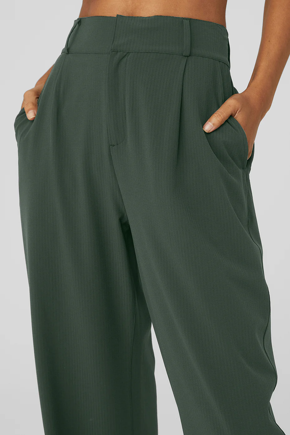 High-Waist Dreamscape Trouser - Dark Cactus