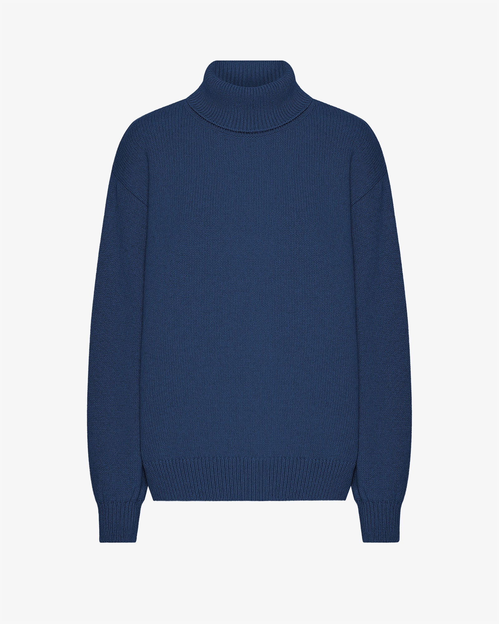 Merino Wool Turtleneck - Marine Blue