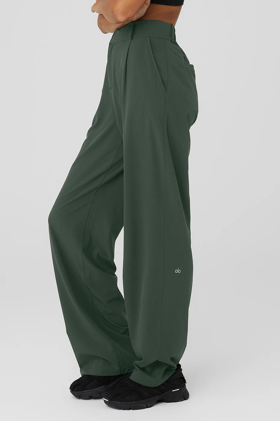 High-Waist Dreamscape Trouser - Dark Cactus