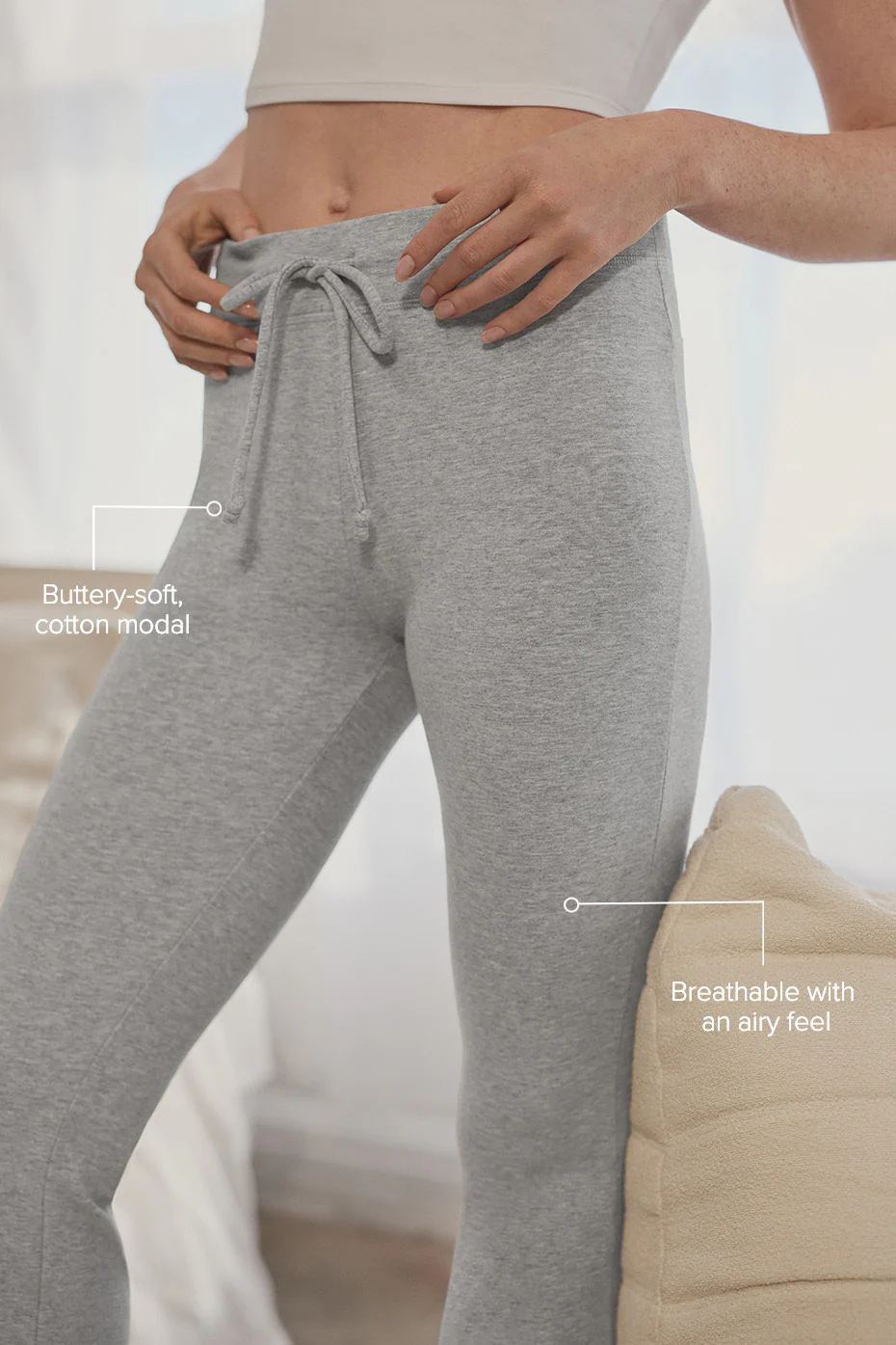 Sway Bootcut Sweatpant - Athletic Heather Grey