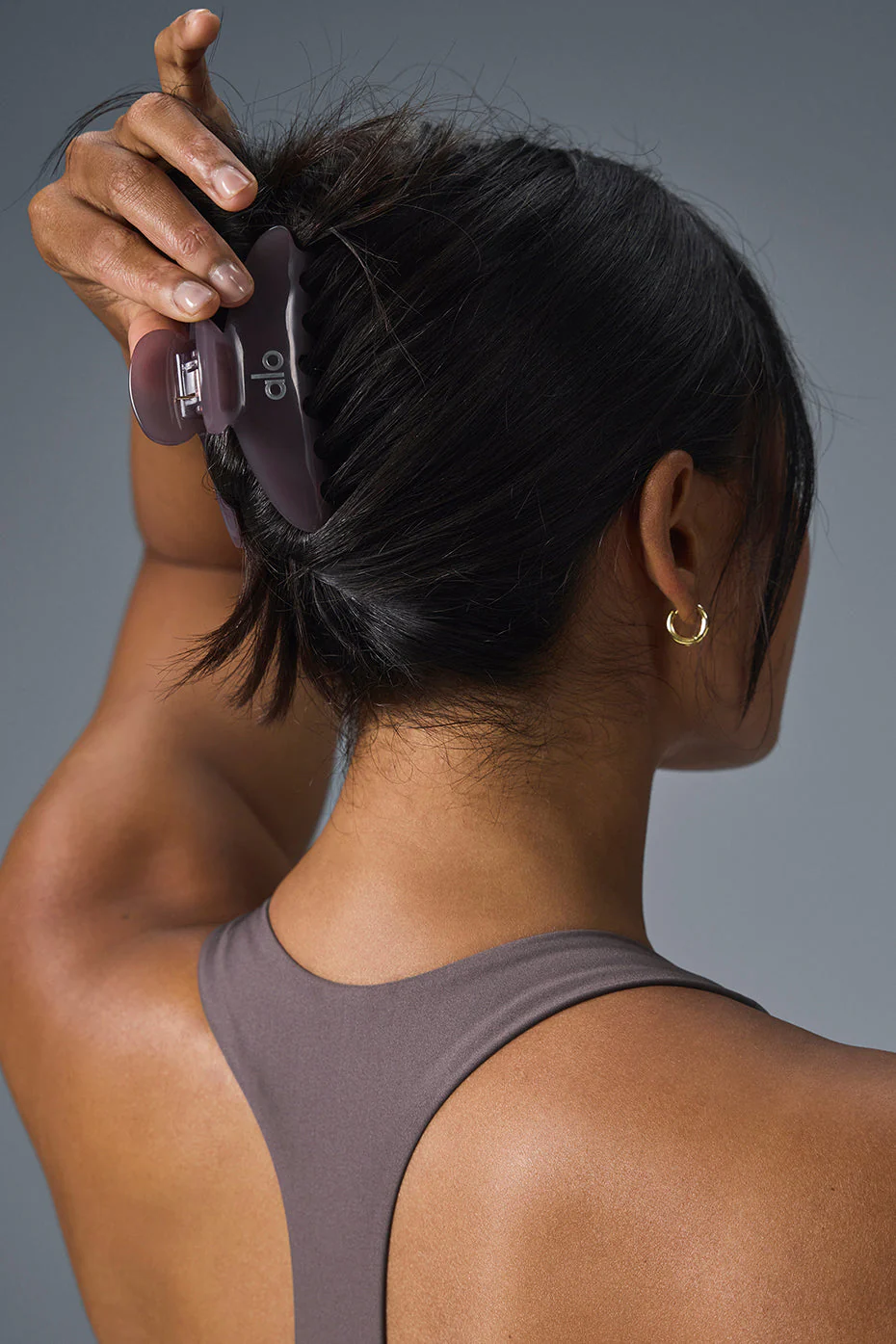 90's Claw Clip - Raisinette Clear