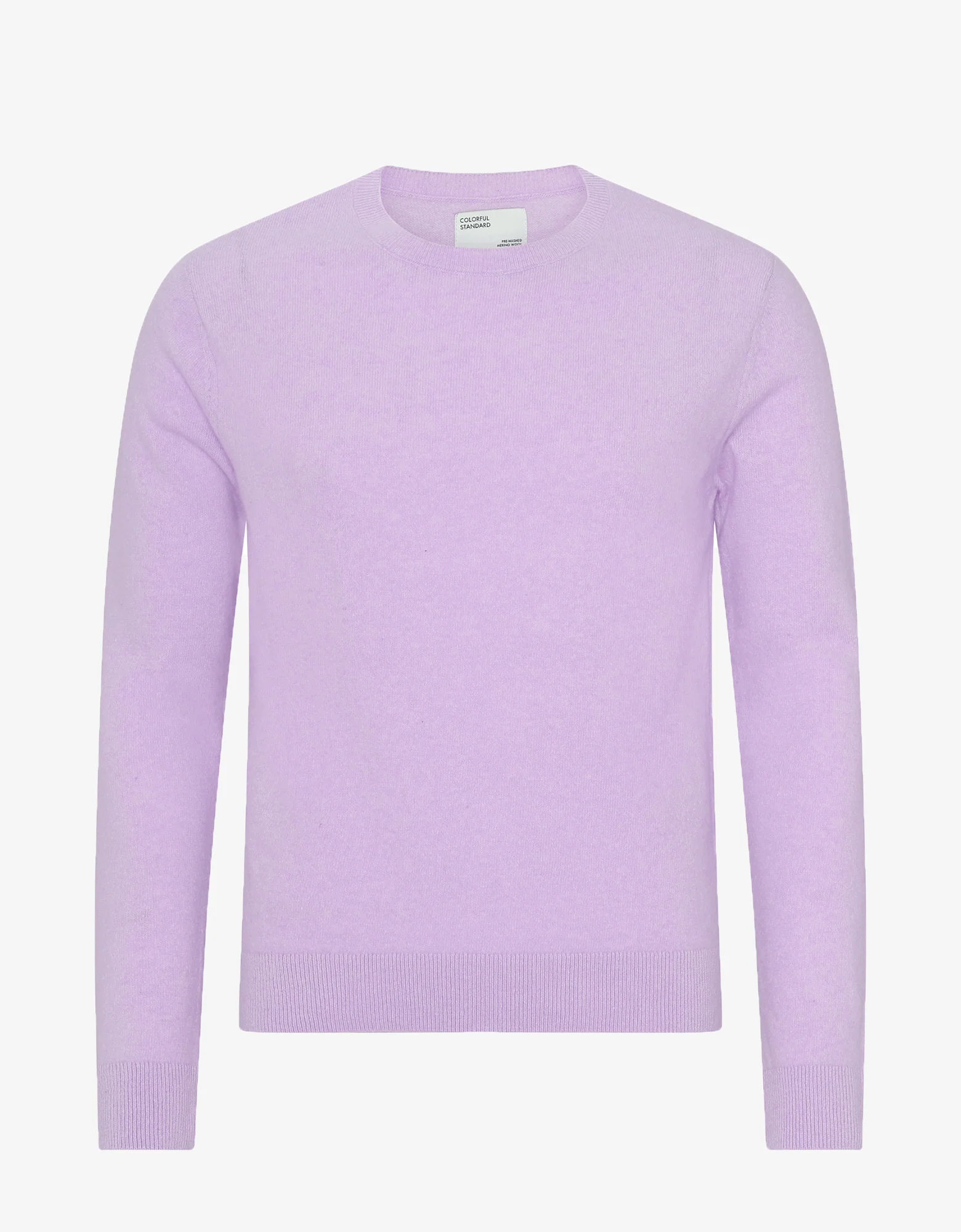 Light Merino Wool Crew - Soft Lavender