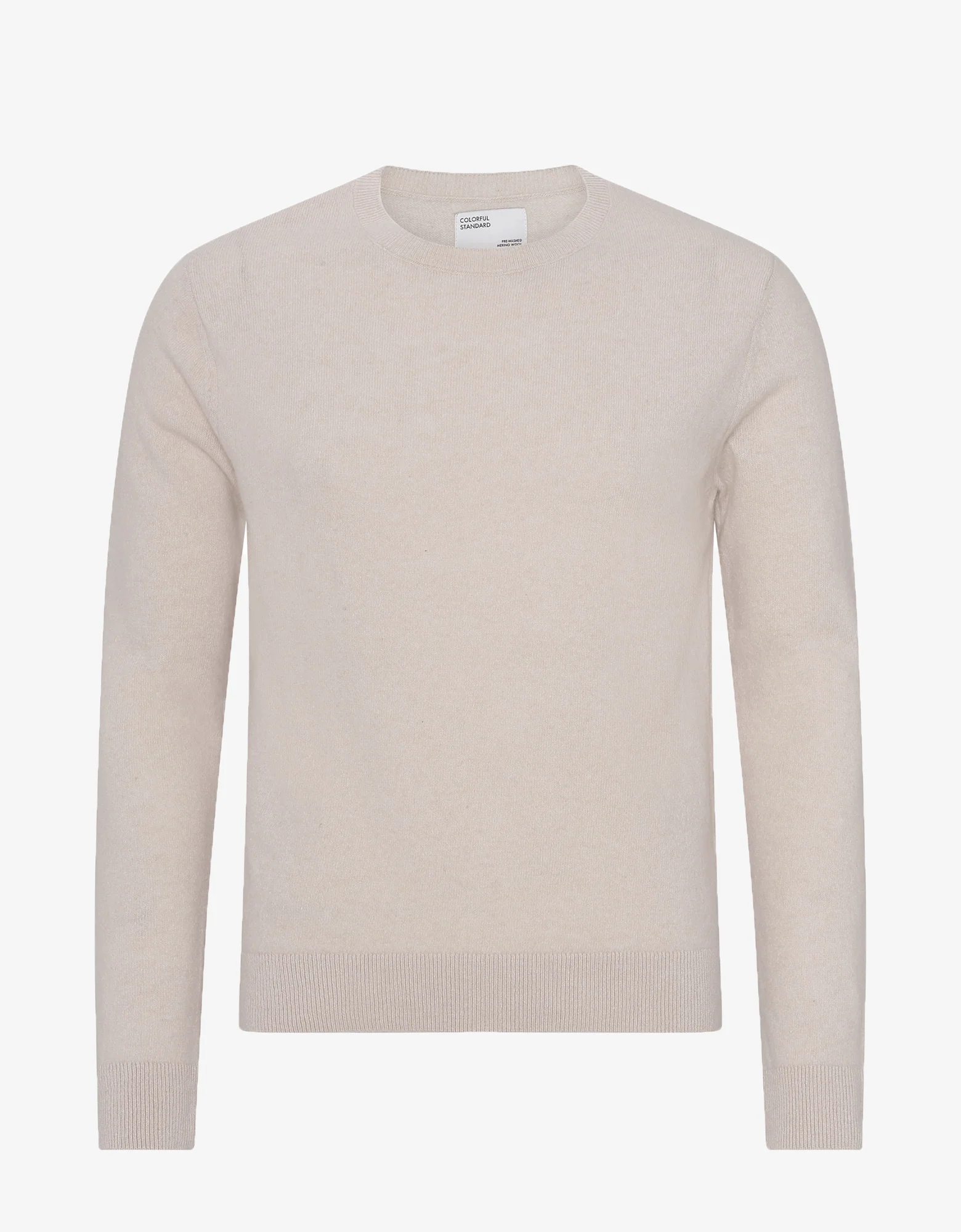 Light Merino Wool Crew - Ivory White