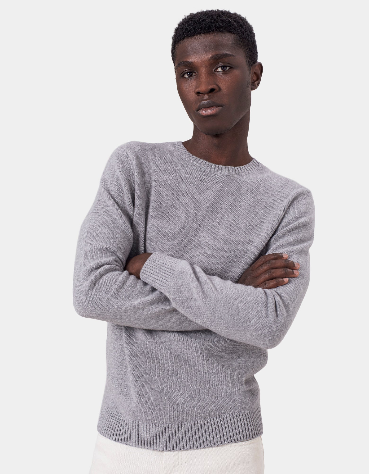Classic Merino Wool Crew - Soft Lavender