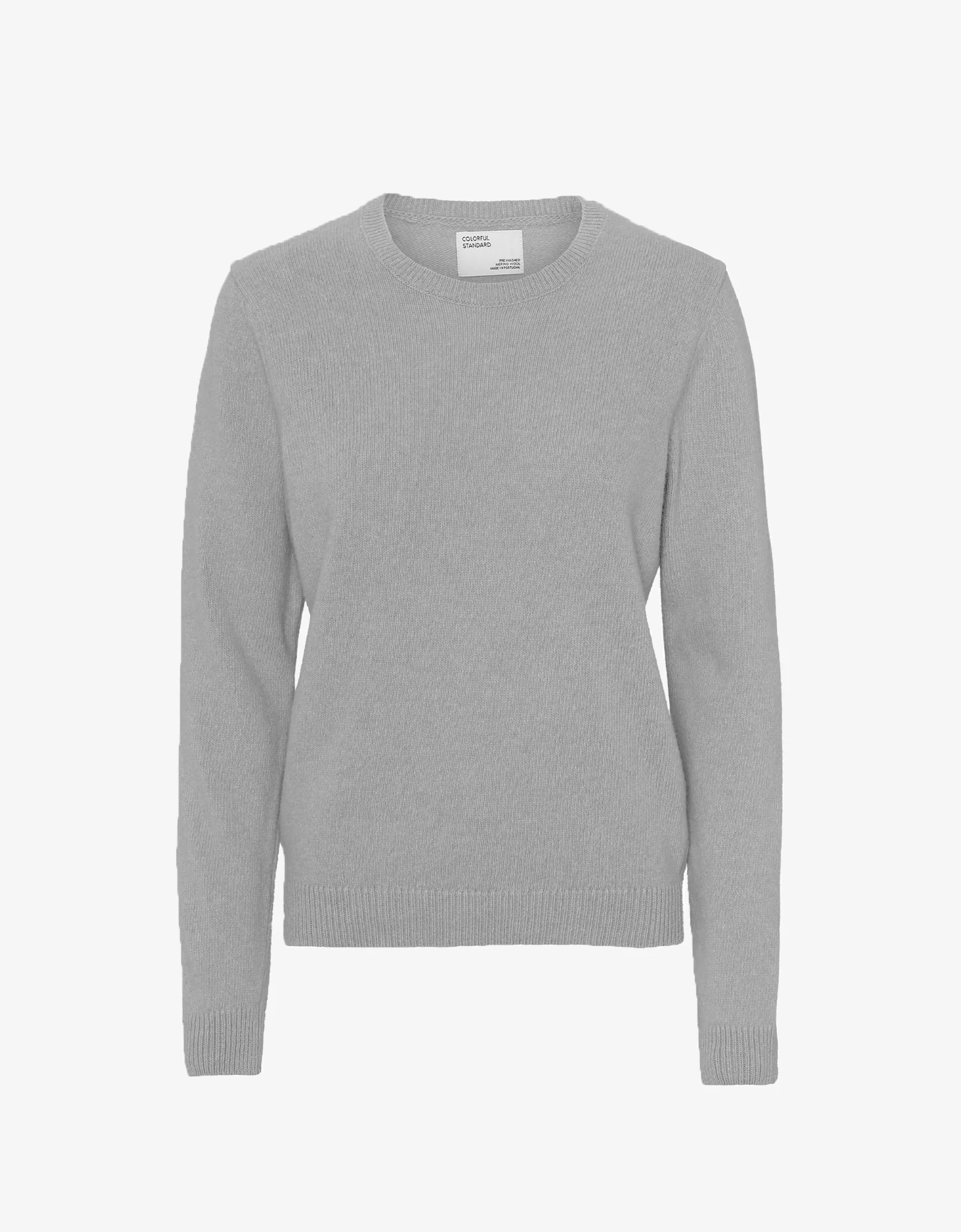 Women Classic Merino Wool Crew - Heather Grey