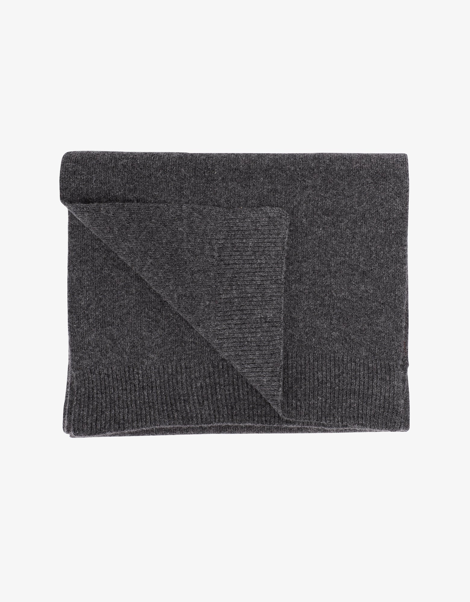 Merino Wool Scarf - Lava Grey