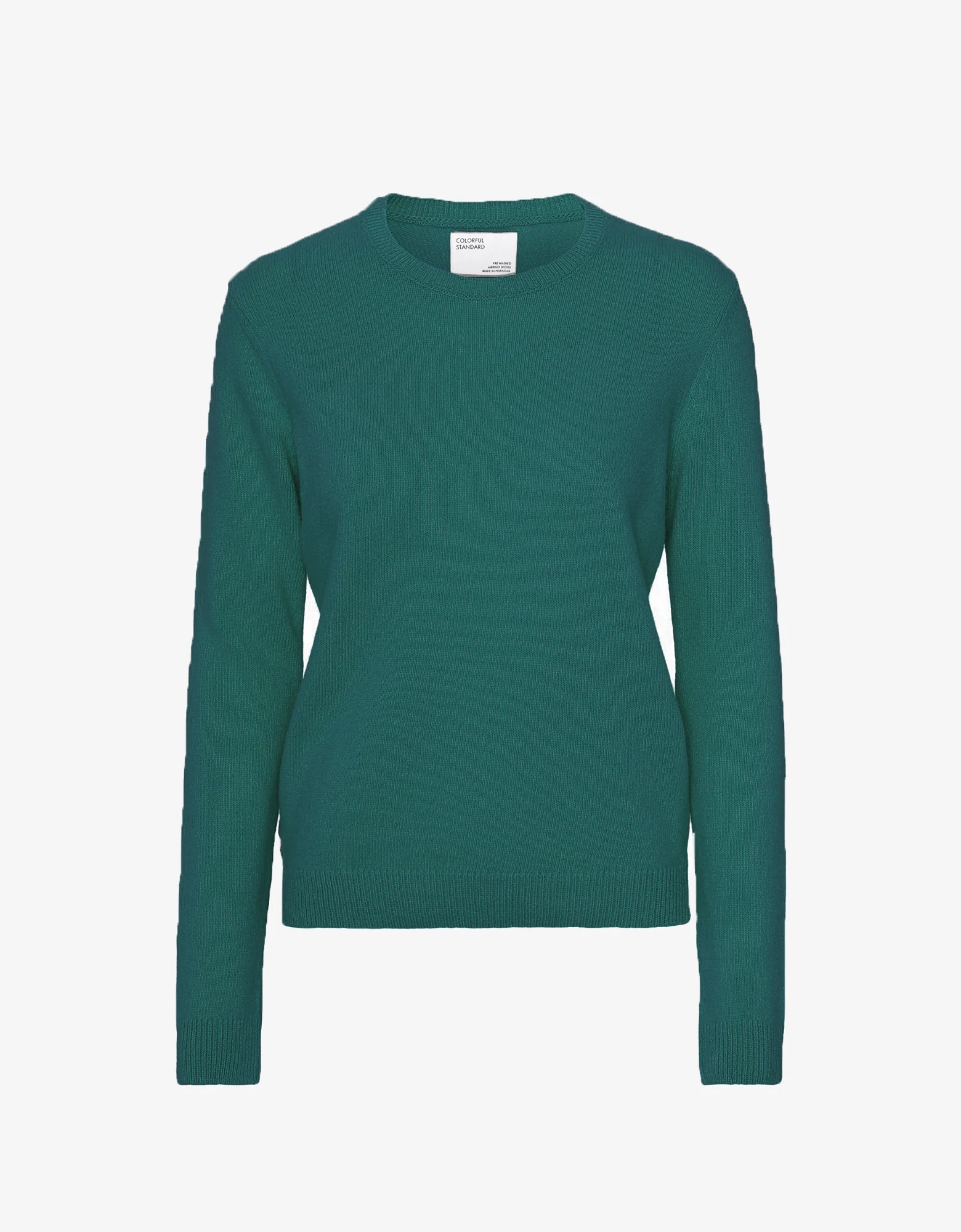 Women Classic Merino Wool Crew - Ocean Green