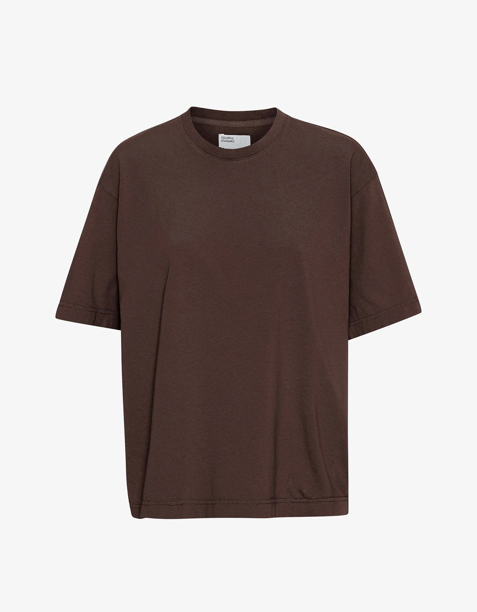 Oversized Organic T-Shirt - Coffee Brown