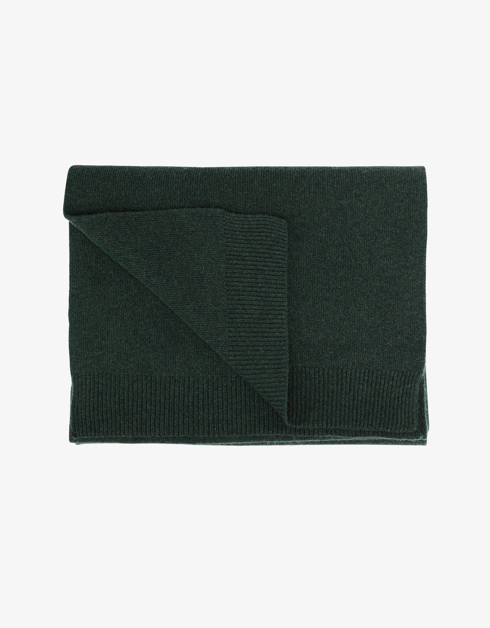 Merino Wool Scarf - Hunter Green