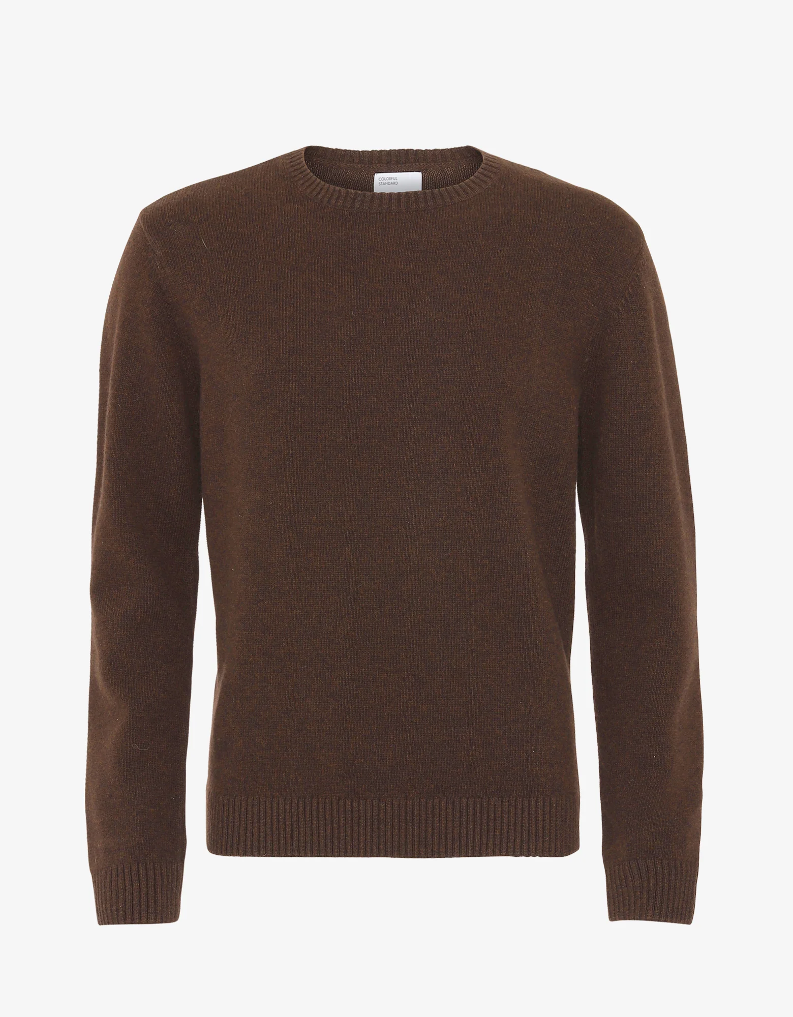 Classic Merino Wool Crew - Coffee Brown