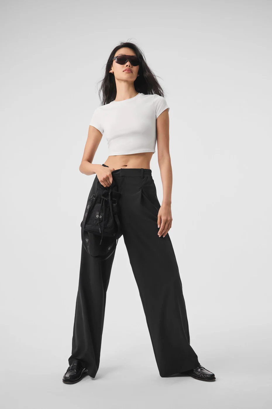 Alosoft Crop Finesse Short Sleeve - White