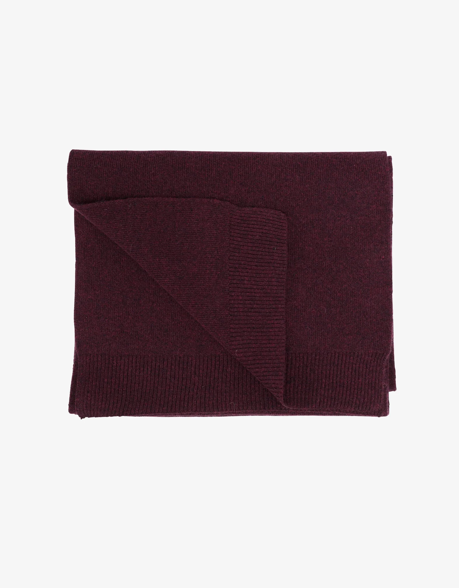 Merino Wool Scarf - Oxblood Red