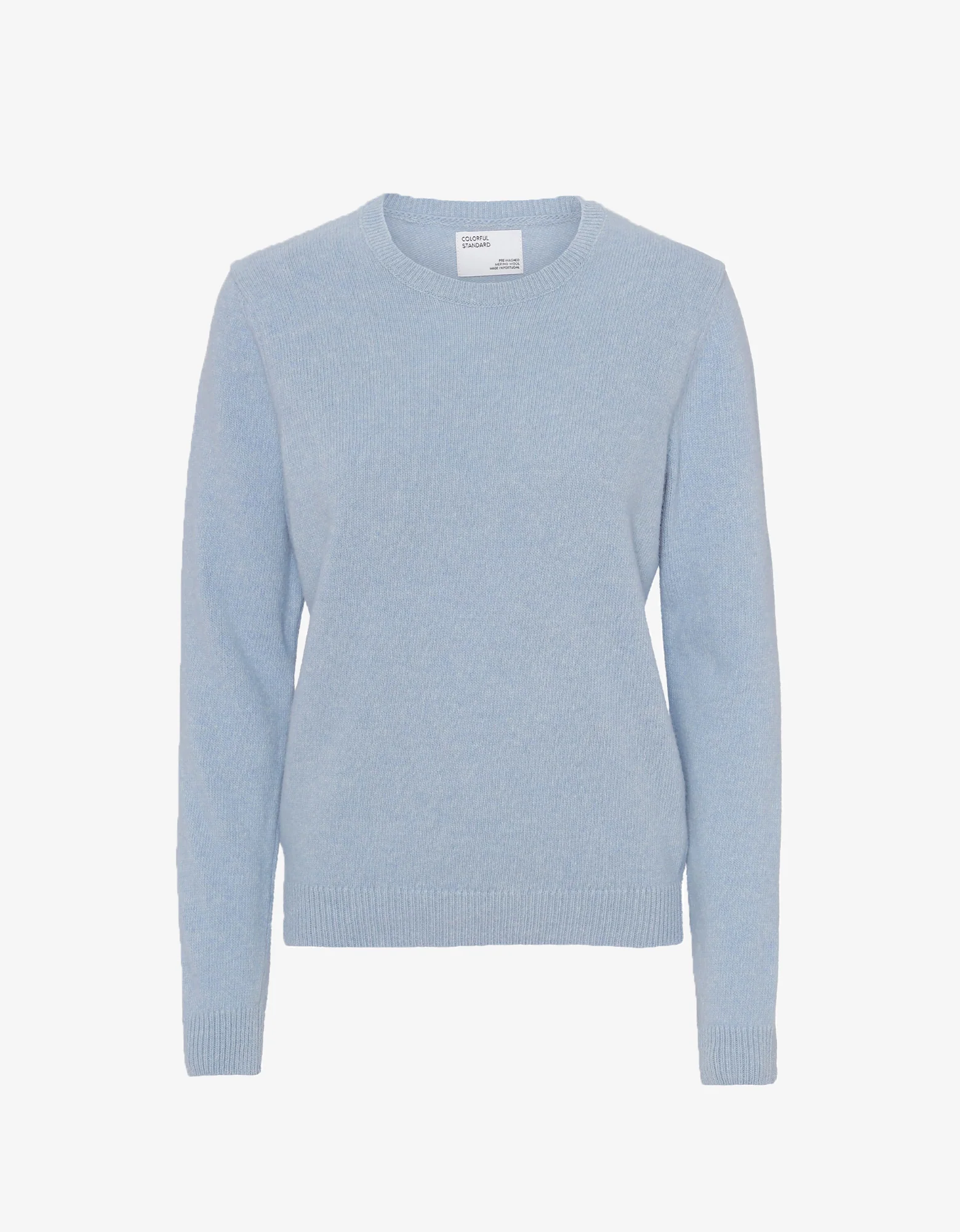Women Classic Merino Wool Crew - Polar Blue