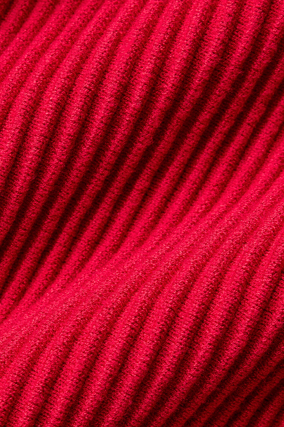 Denim Knit Shawl - Bold Red/Dark Bold Red