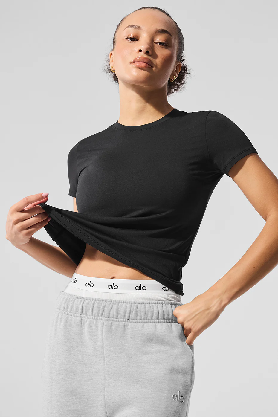 Alosoft Finesse Tee - Black