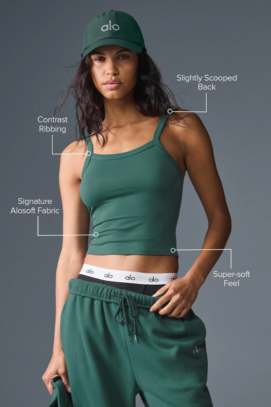 Alosoft Sweet Talker Tank - Winter Ivy