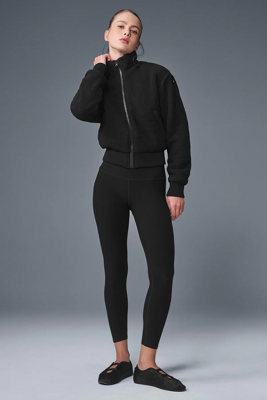 Micro Sherpa Destiny Jacket - Black