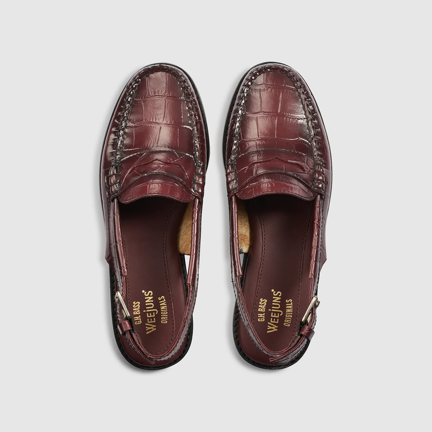 WOMENS WHITNEY CROC SLING BACK WEEJUNS