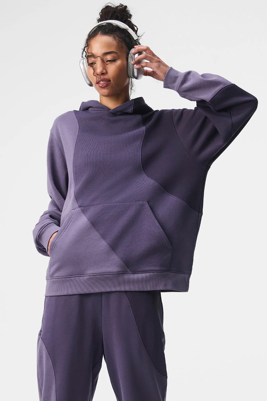 Make Waves Hoodie - Italian Plum Tonal