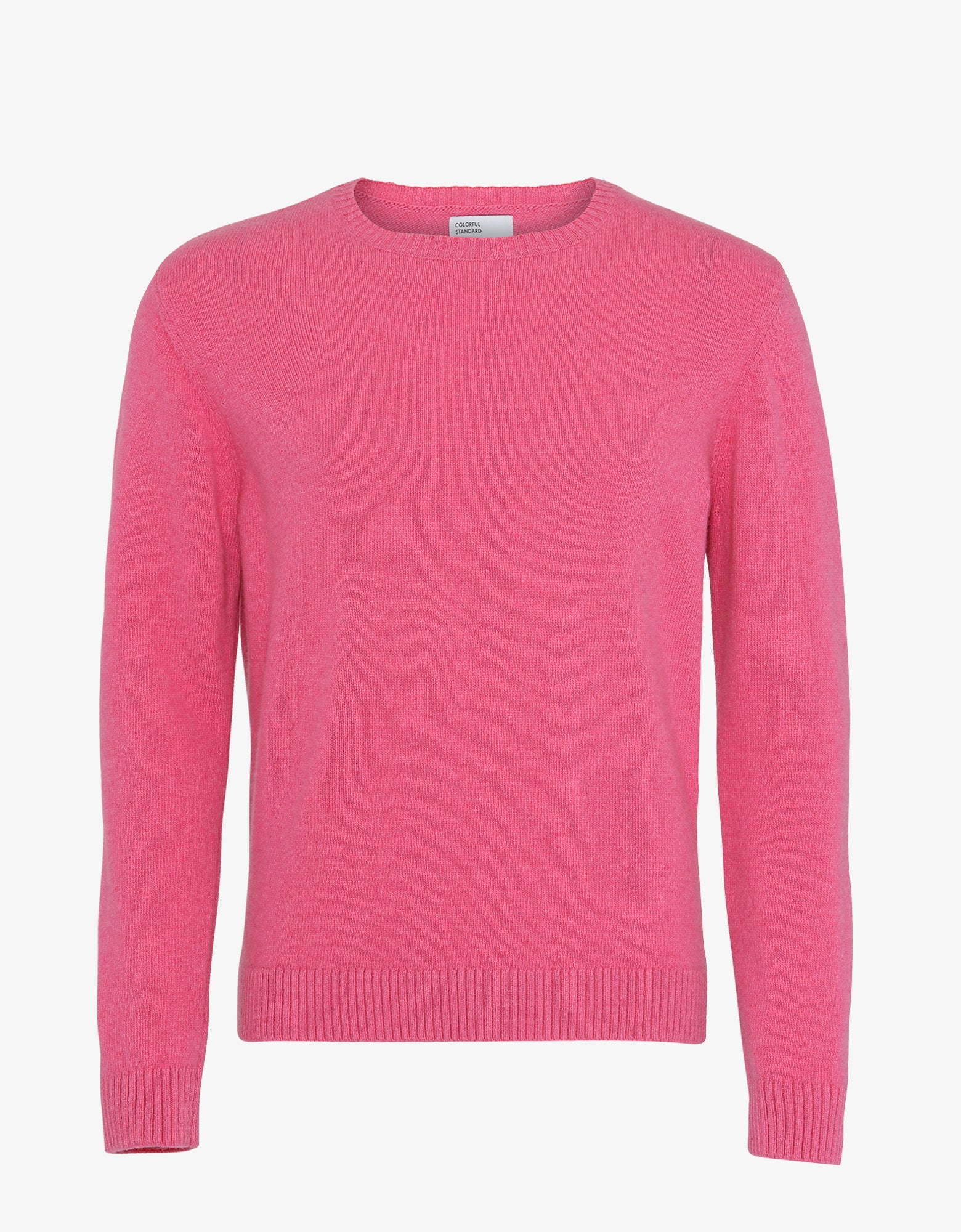 Classic Merino Wool Crew - Bubblegum Pink