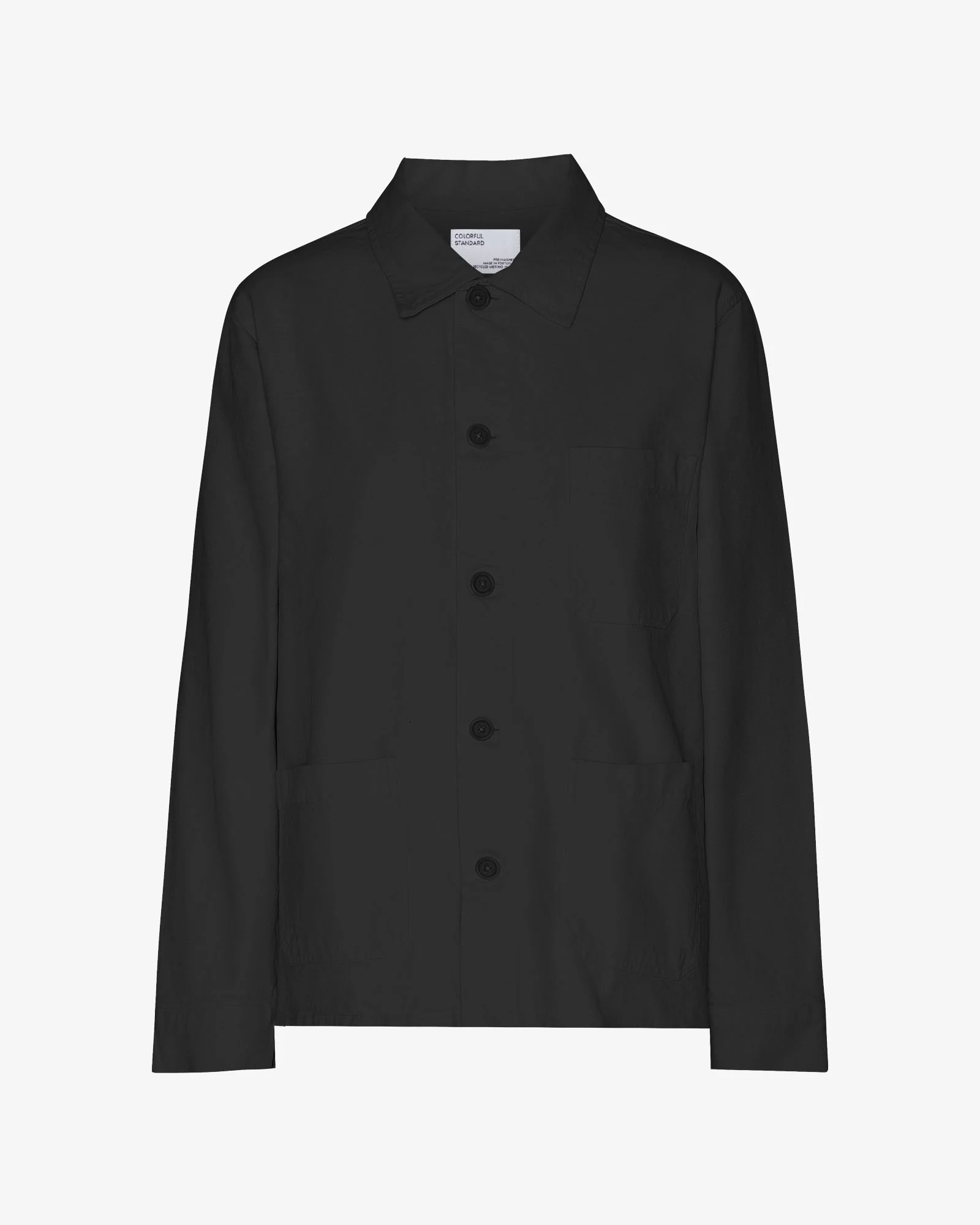 Organic Workwear Jacket - Deep Black