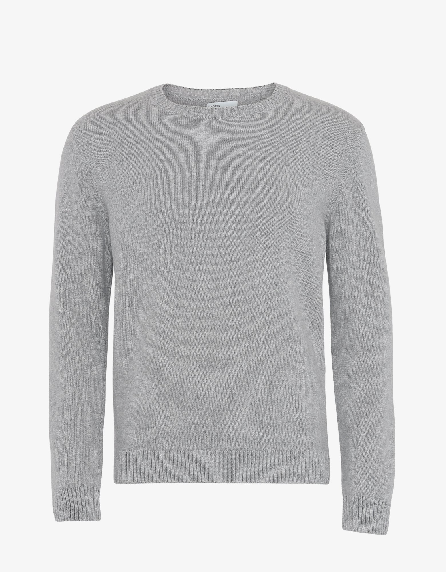 Classic Merino Wool Crew - Heather Grey