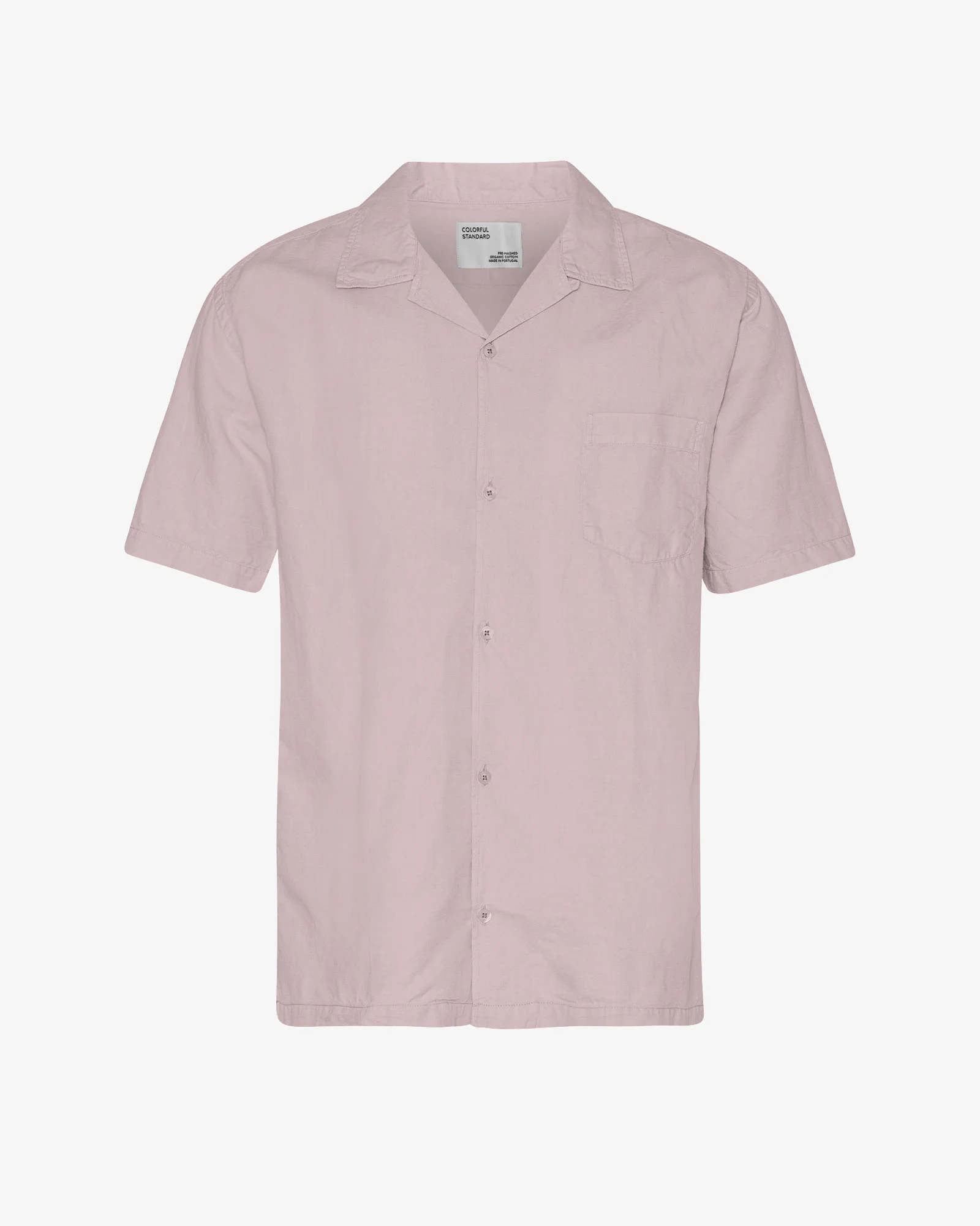 Linen Short Sleeved Shirt - Faded Pink
