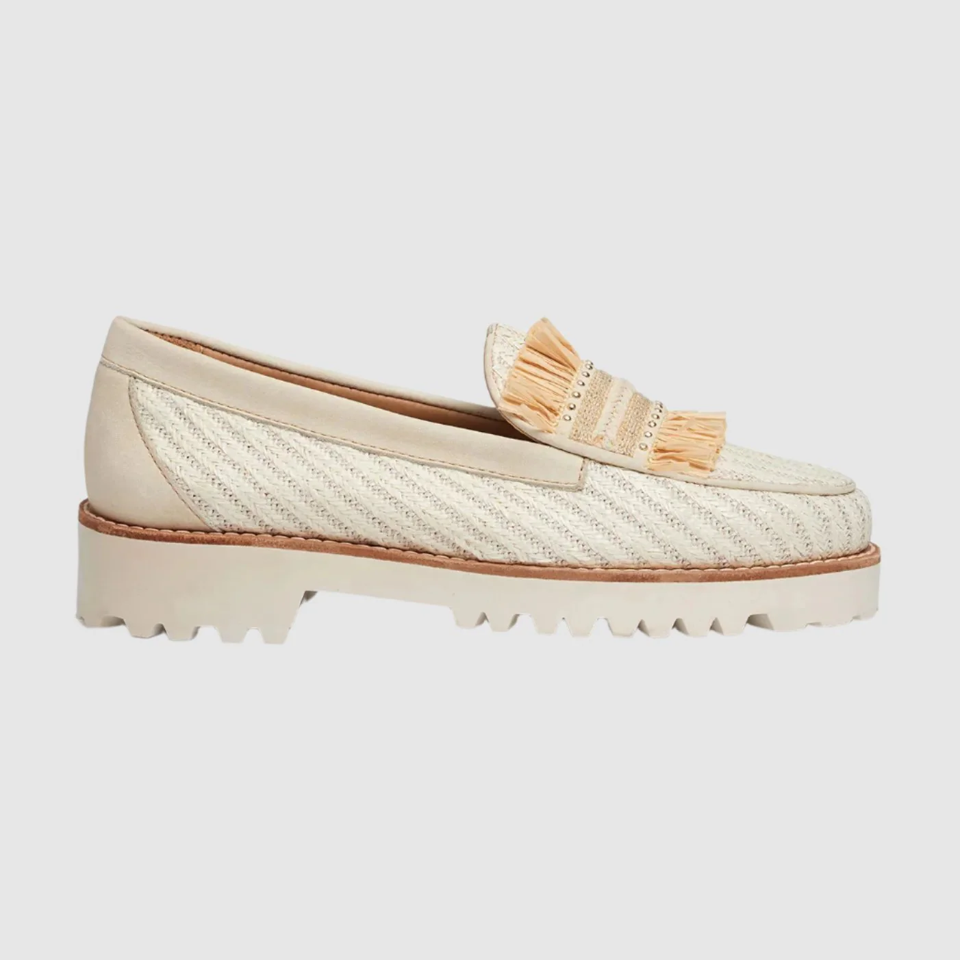 WOMENS WHITNEY 90S RAFFIA WEEJUNS